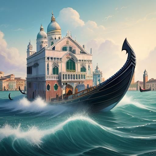 Whimsical Gondola Ride in Magical Venice