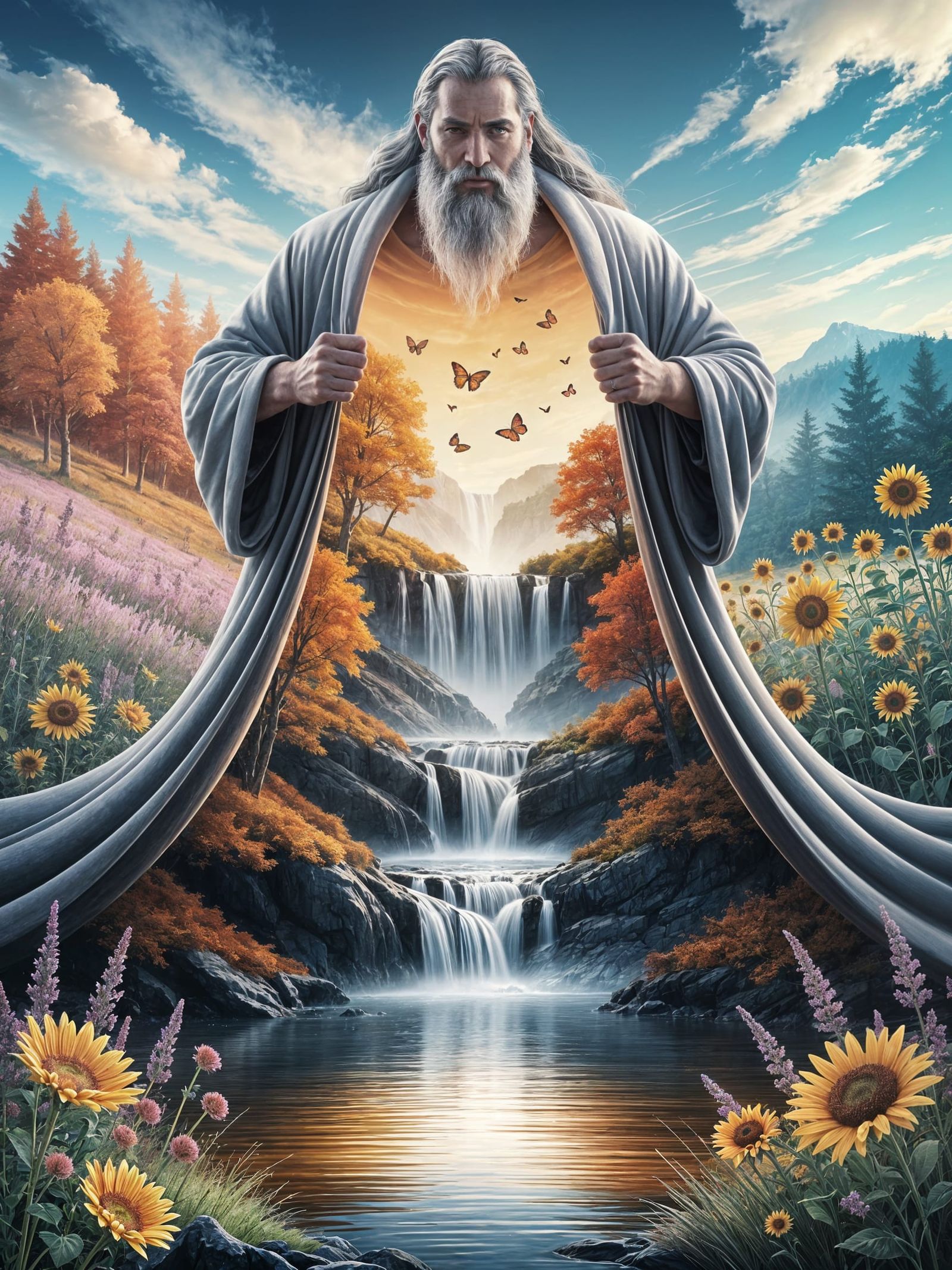 God Reveals Autumn Valley Portal Amidst Summer Day