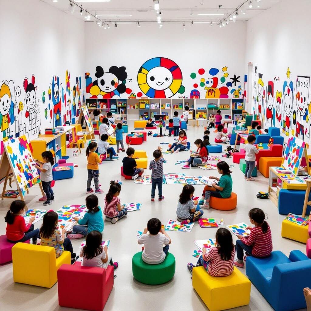 Whimsical Kids Activity Center in Vibrant Hall