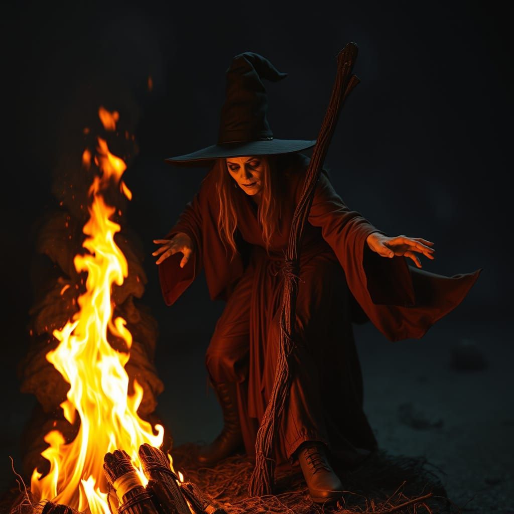 Witch Burning at the Stake