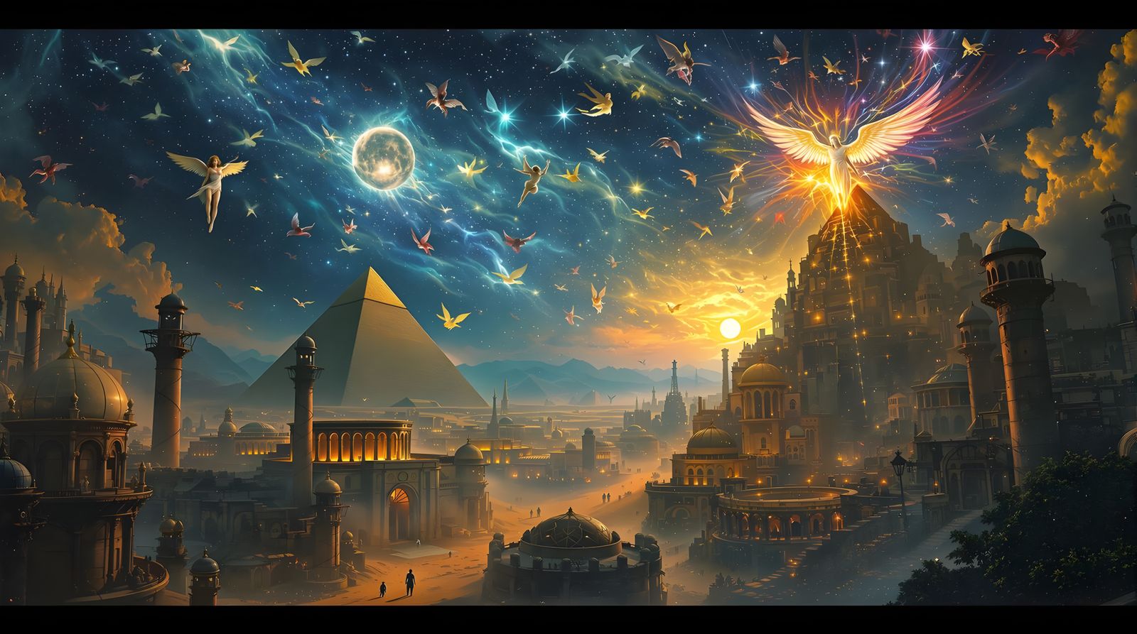 Metempsychosis in Desert Kingdom as Digital Art