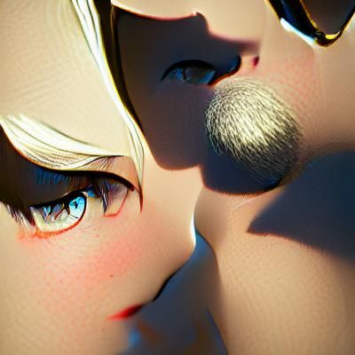 Rich Girl and Poor Boy in 3D Shading Style