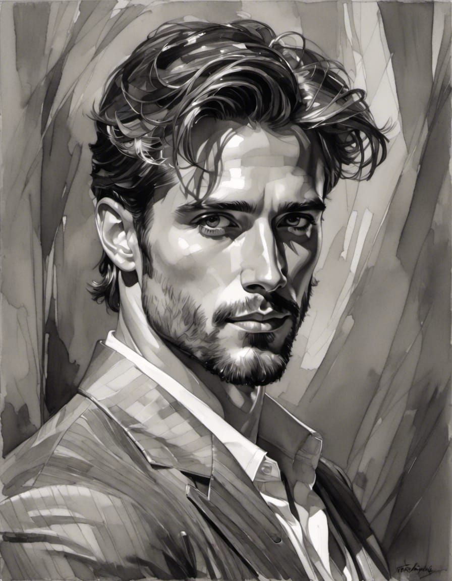 Portrait of a Handsome Man