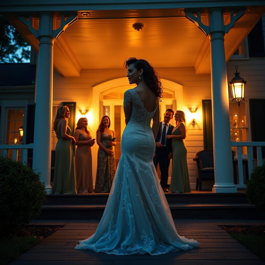 Confident Young Gentleman in Elegant Homecoming Gown