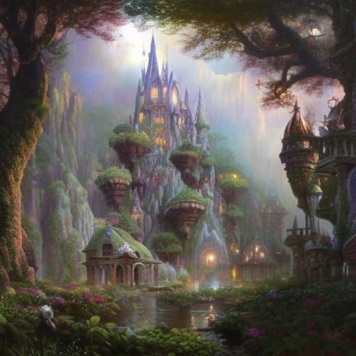 Whimsical Fairy Wonderland by James Gurney