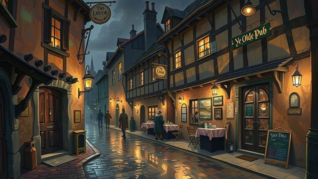 Ye Olde Pub: A Maximalist Sketch of a Medieval Tavern
