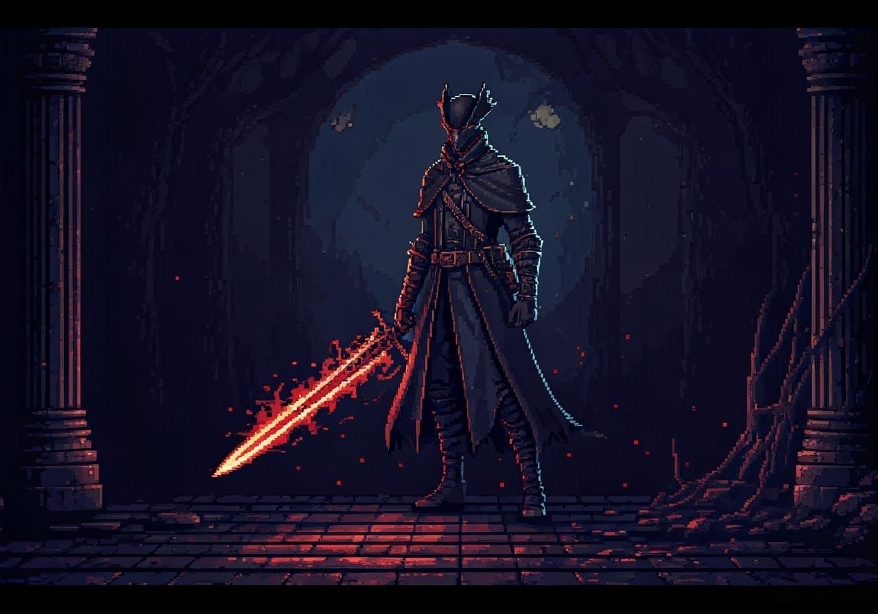 Bloodborne: 16-bit Retro Pixel Art