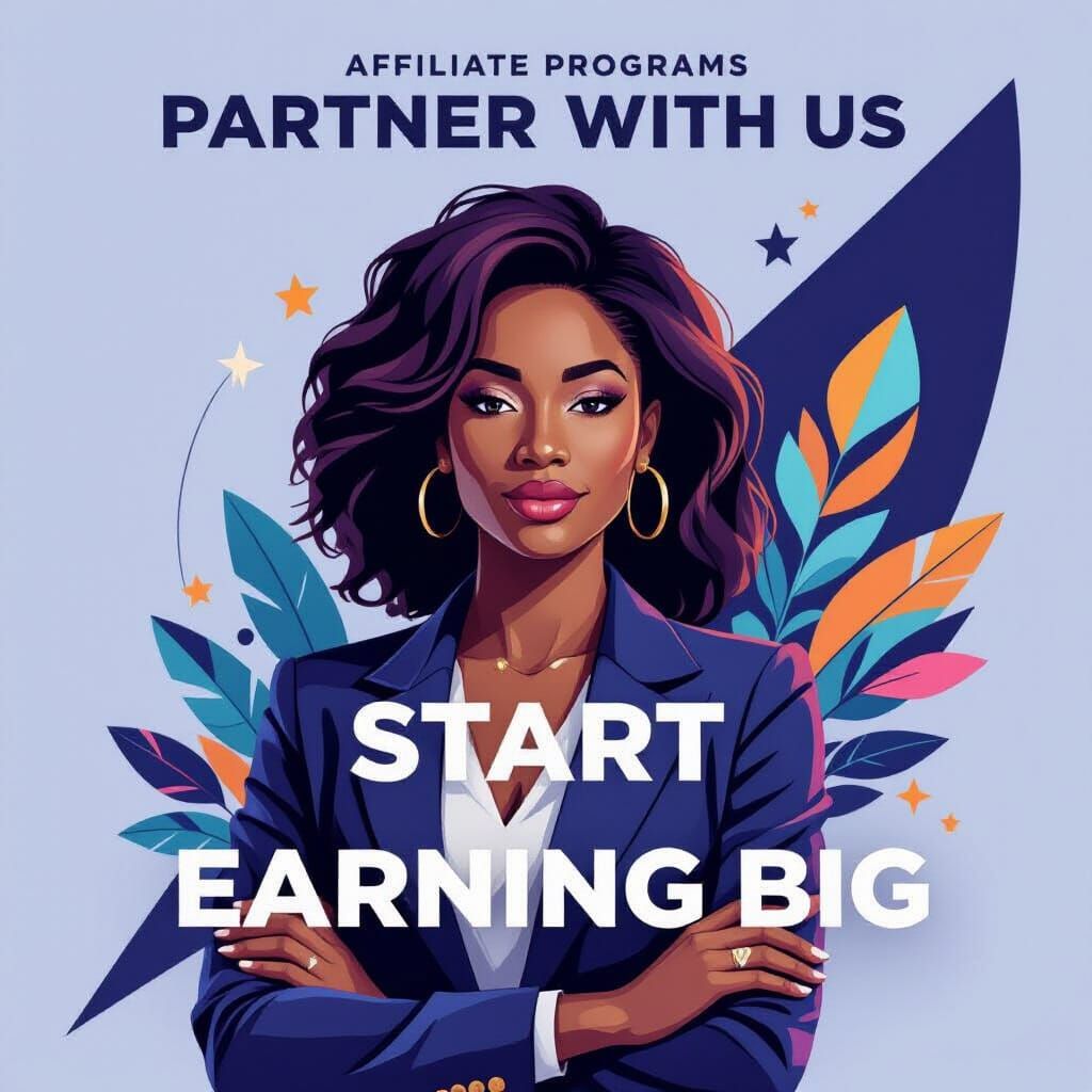 Empowered African Woman in Professional Affiliate Partnershi...