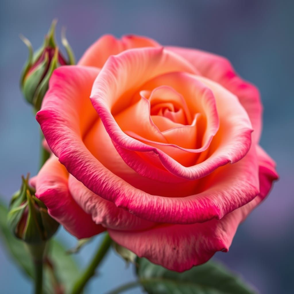 Rainbow Rose in Bloom: Professional Photography