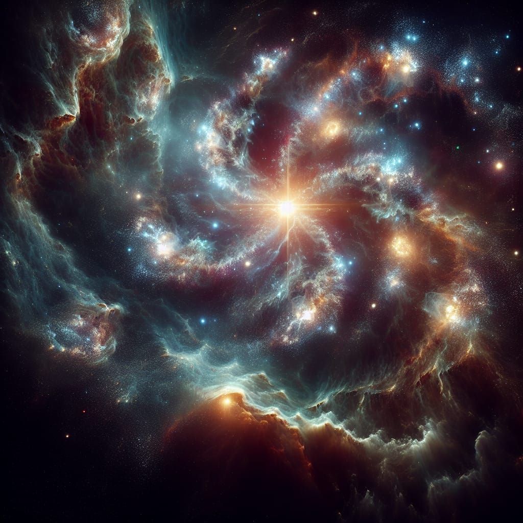 Cosmic Nebula Masterpiece in Volumetric 3D