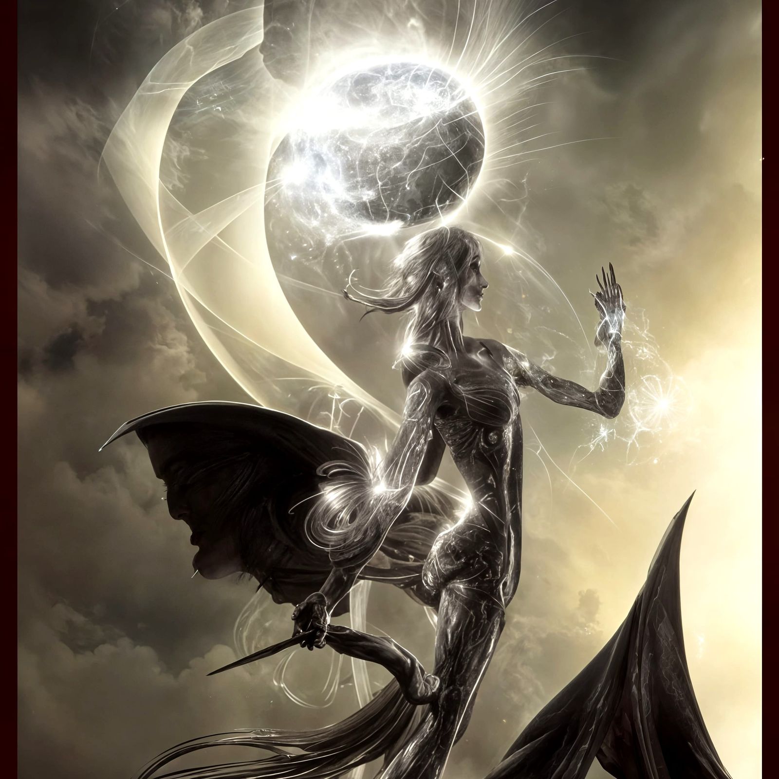 Surreal Laboratory with God Rays in 8k Resolution