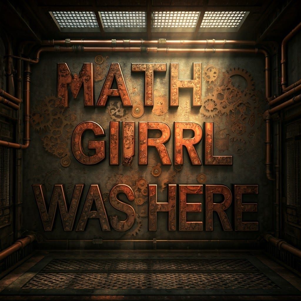 Steampunk Graffiti: Math Girl Was Here!
