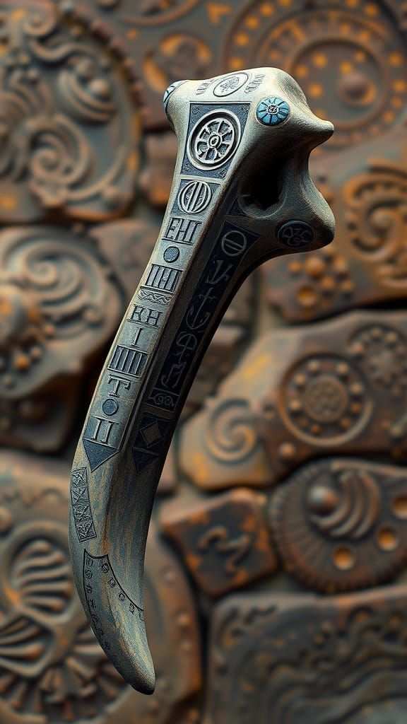 Hi-Tech Fantasy Tibia Bone in Detailed Matte Painting