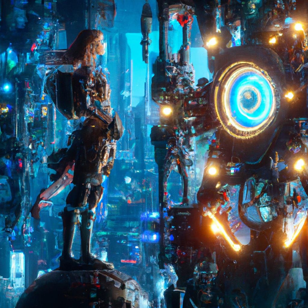 Emily and the Time Crystal Zheng: Dark Fantasy Art