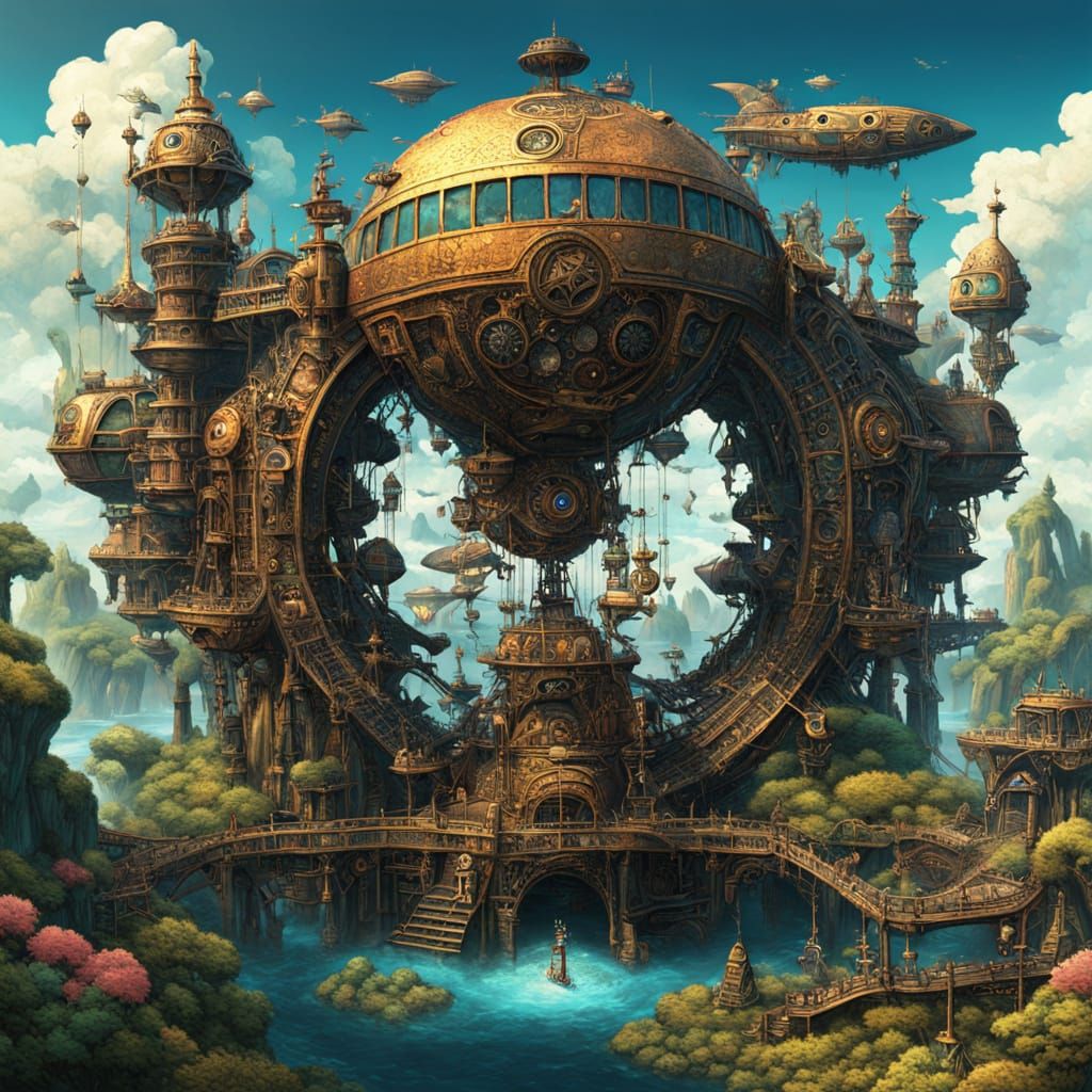 Ancient Steampunk Stargate Unveils Whimsical Fantasy