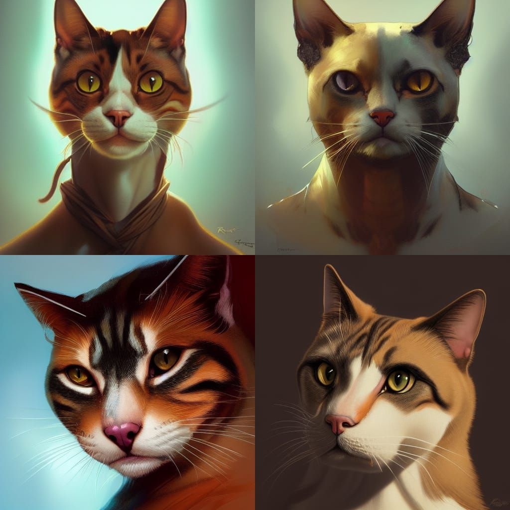 Hyperdetailed Cat and Dog Portrait in 8K