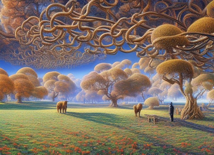 Eternal Dream in Surreal Photorealistic Style
