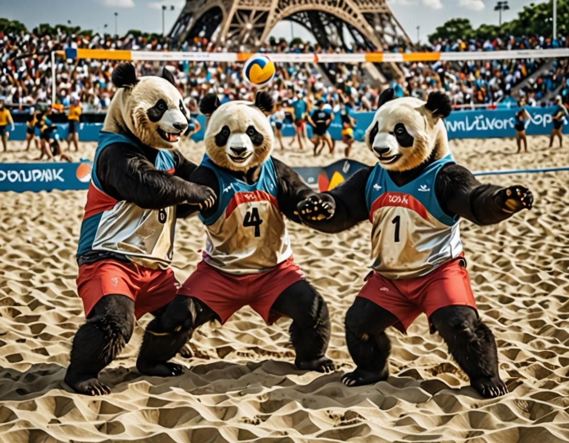 Panda Bears Beach Volleyball at the Olympics