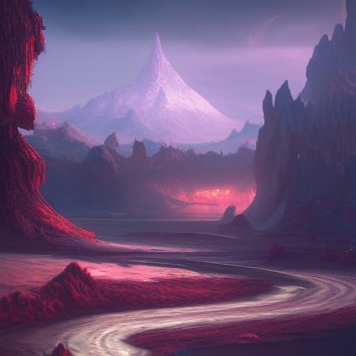 Detailed Matte Painting of Jupiter in Deep Color