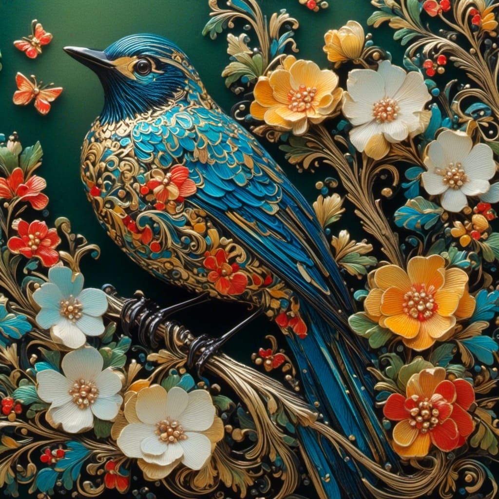 AI Generated Image of a Starling