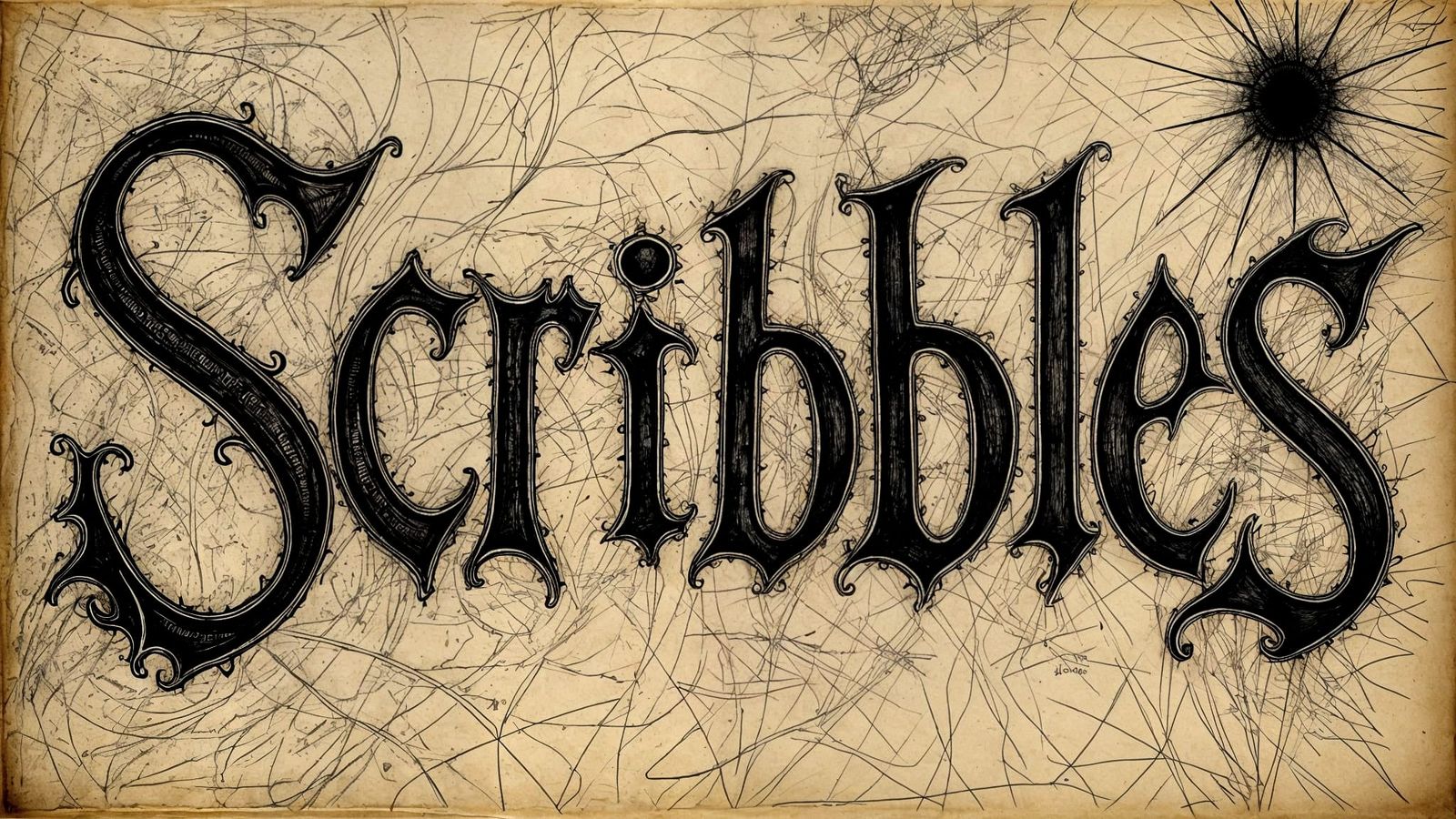 Scribbles: Hyperdetailed Ink Line Drawing