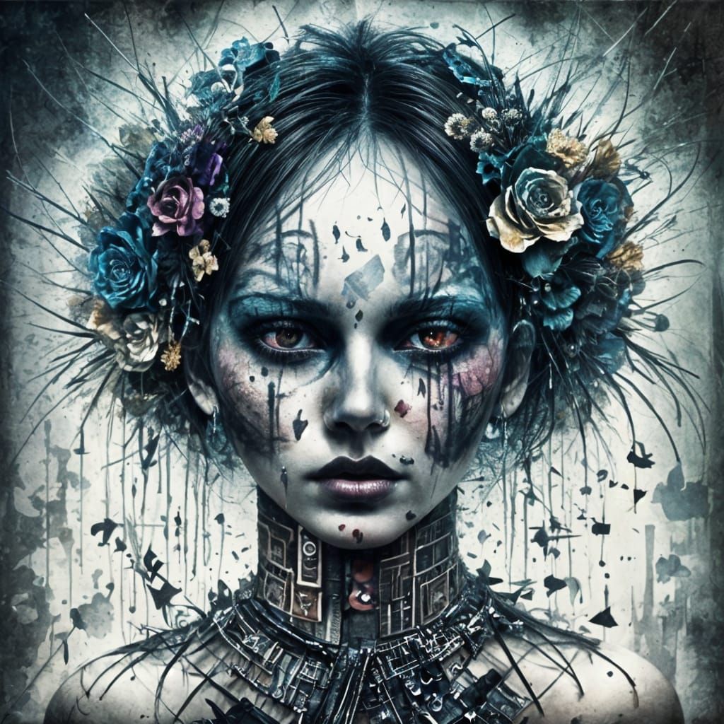 Bewitching Punk Rock Surreal Digital Art