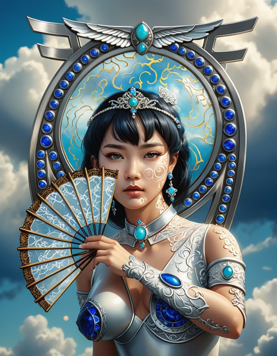 Ethereal Asian Goddess in Cinematic Portraiture