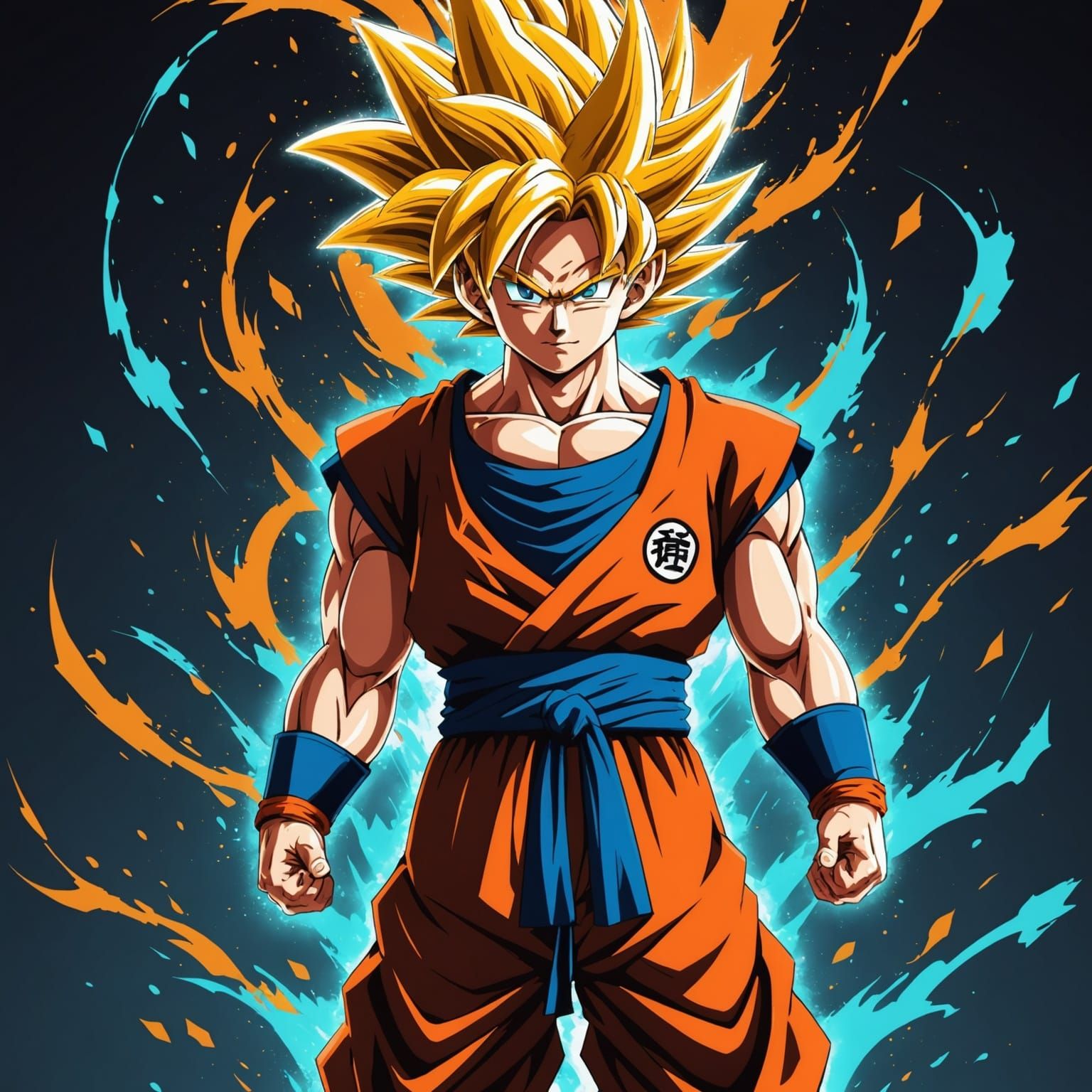 Goku: Saiyan God Illustration