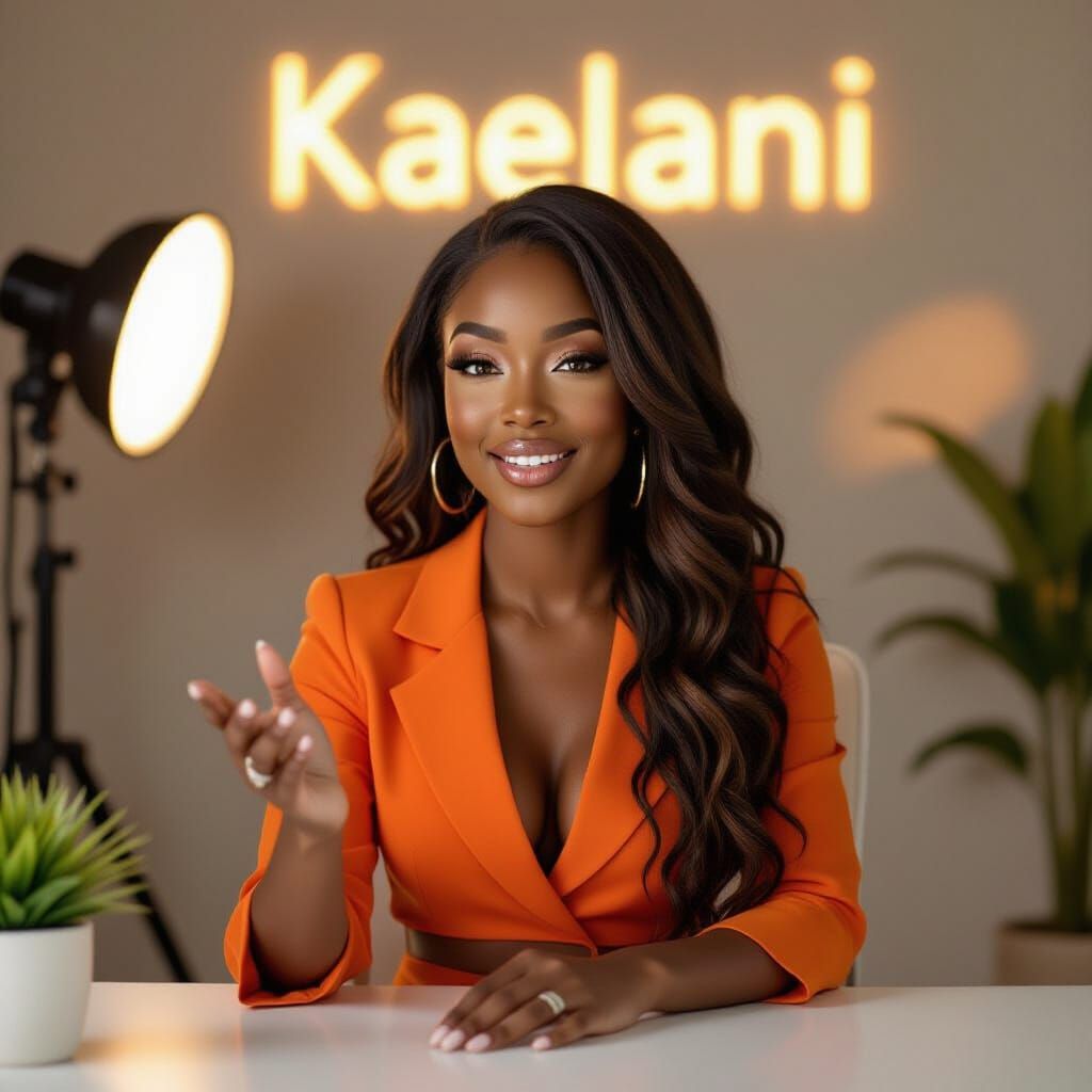 Kaelani Tate: Realistic Portrait in Podcast Studio