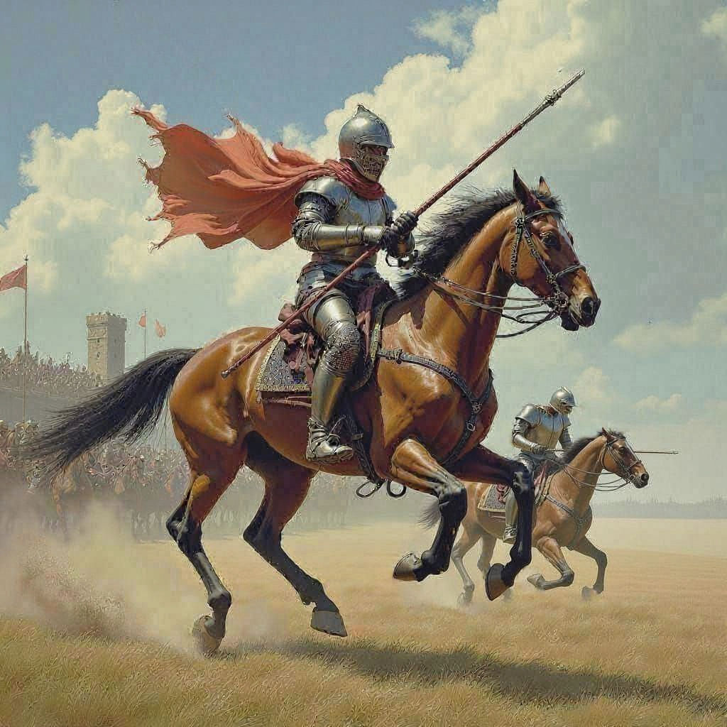 Medieval Knight Jousting Tournament in France