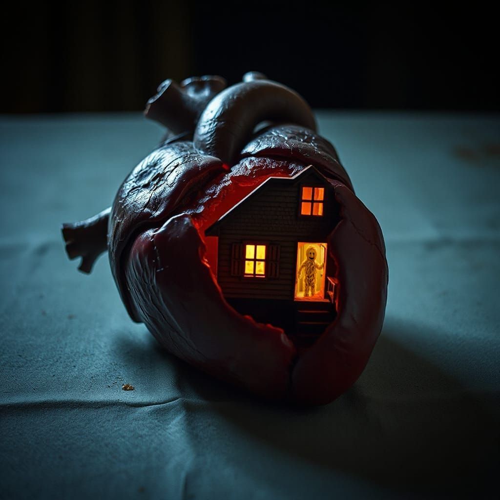 Anthropomorphic Pasta Man in Doorway