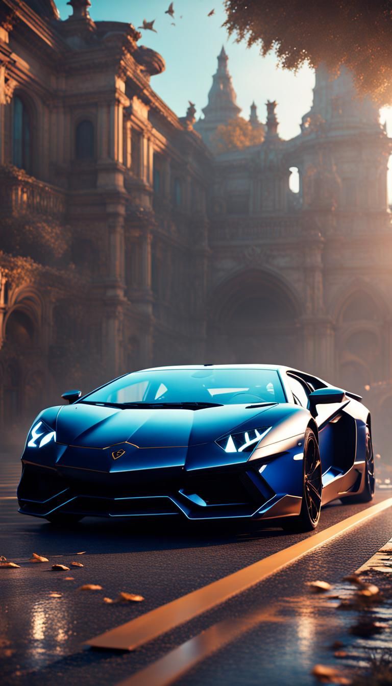 Lamborghini Aventador in Detailed Matte Painting
