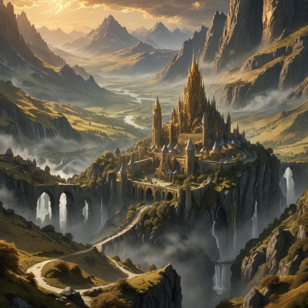 Epic Lord of the Rings Landscape Art