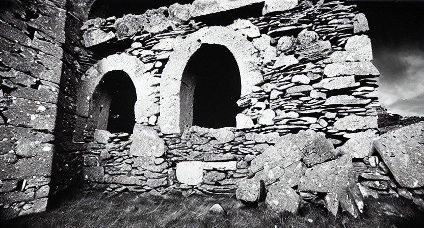 Monastic Stone Ruins in Ireland on Film