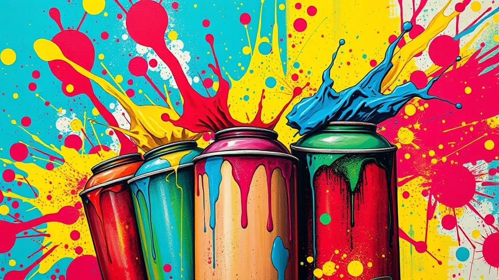 Vibrant Street Art Explosion