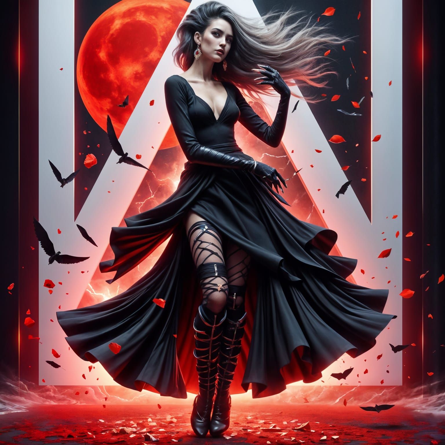 Vampire Enchantress at the Card Table