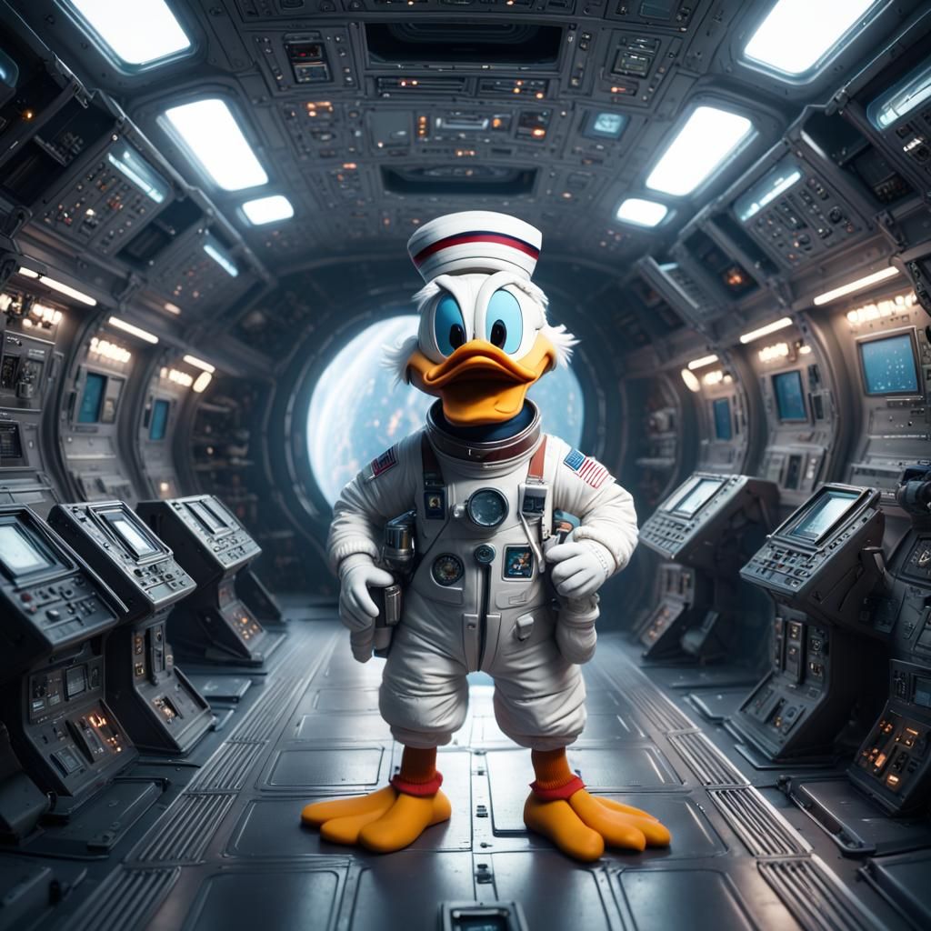 Scrooge McDuck: Astronaut in Space Station