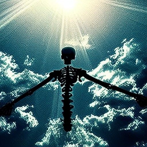 Heavenly Skeleton Rising: Divine Illumination