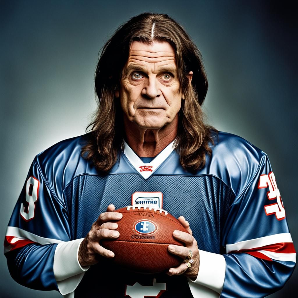 Ozzy Osbourne Plays Football: Professional Portrait