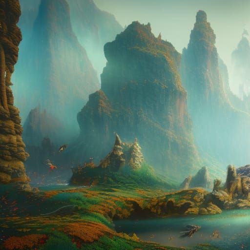 Fantastical Socks in Detailed Digital Painting