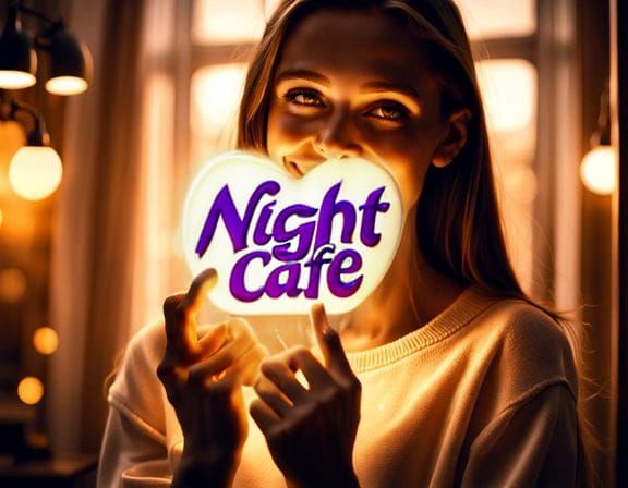 Shimmering Golden Night Cafe Cookie