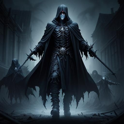 Sinister Dreadlord Wielding Scythe of Despair