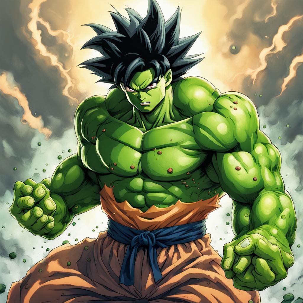 Goku and Hulk Fusion: A Powerful Transformation