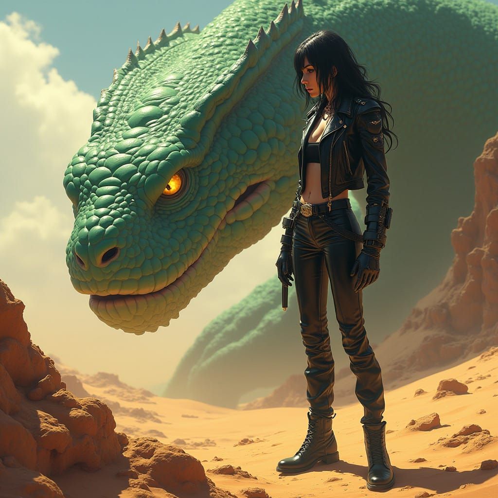 Modesty Blaise Faces the Basilisk in the Libyan Desert