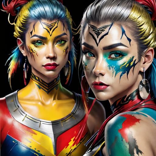 Vibrant Portrait with Realistic Skin and Sharp Details