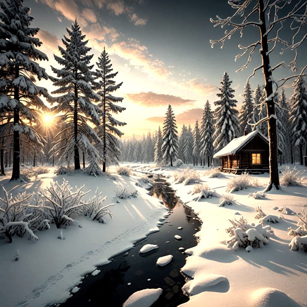 Winter Wonderland in Serene Silence