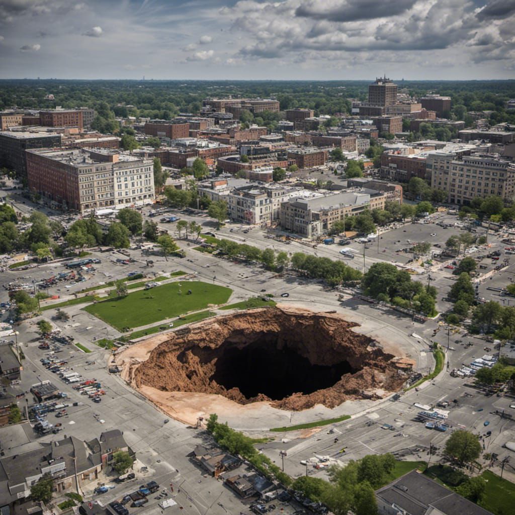 Sinkhole.