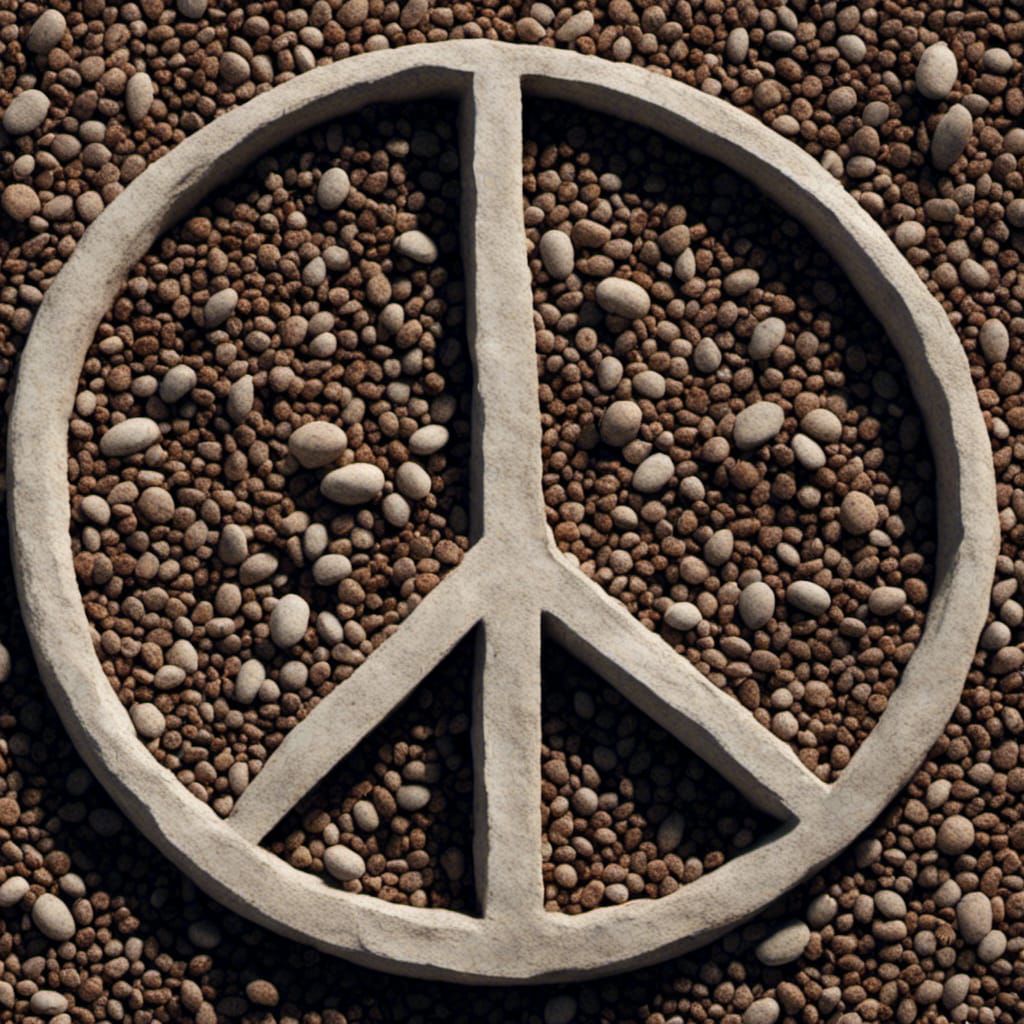 Realistic Peace Sign for World Harmony