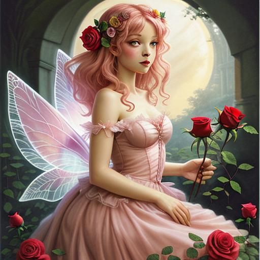 Enchanting Rose Fairy