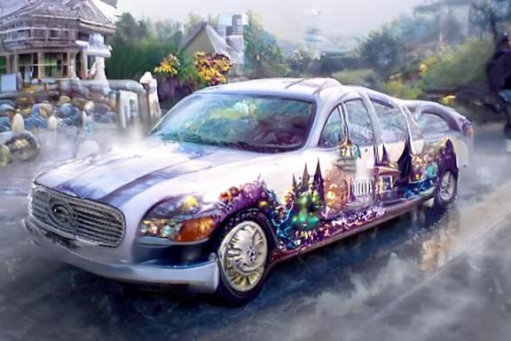 Ethereal Fantasy Car in Luminist Style
